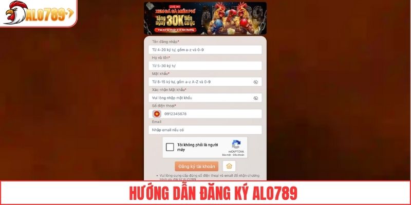Hướng dẫn đăng ký ALO789 chi tiết
