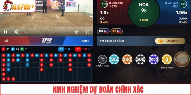 Kinh nghiệm để dự đoán chính xác chiến kê thắng