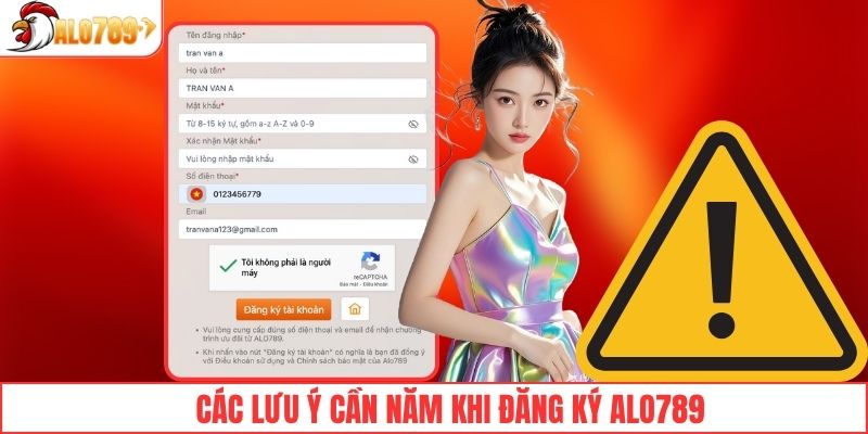 Lưu ý quan trọng khi tạo tài khoản tại ALO789